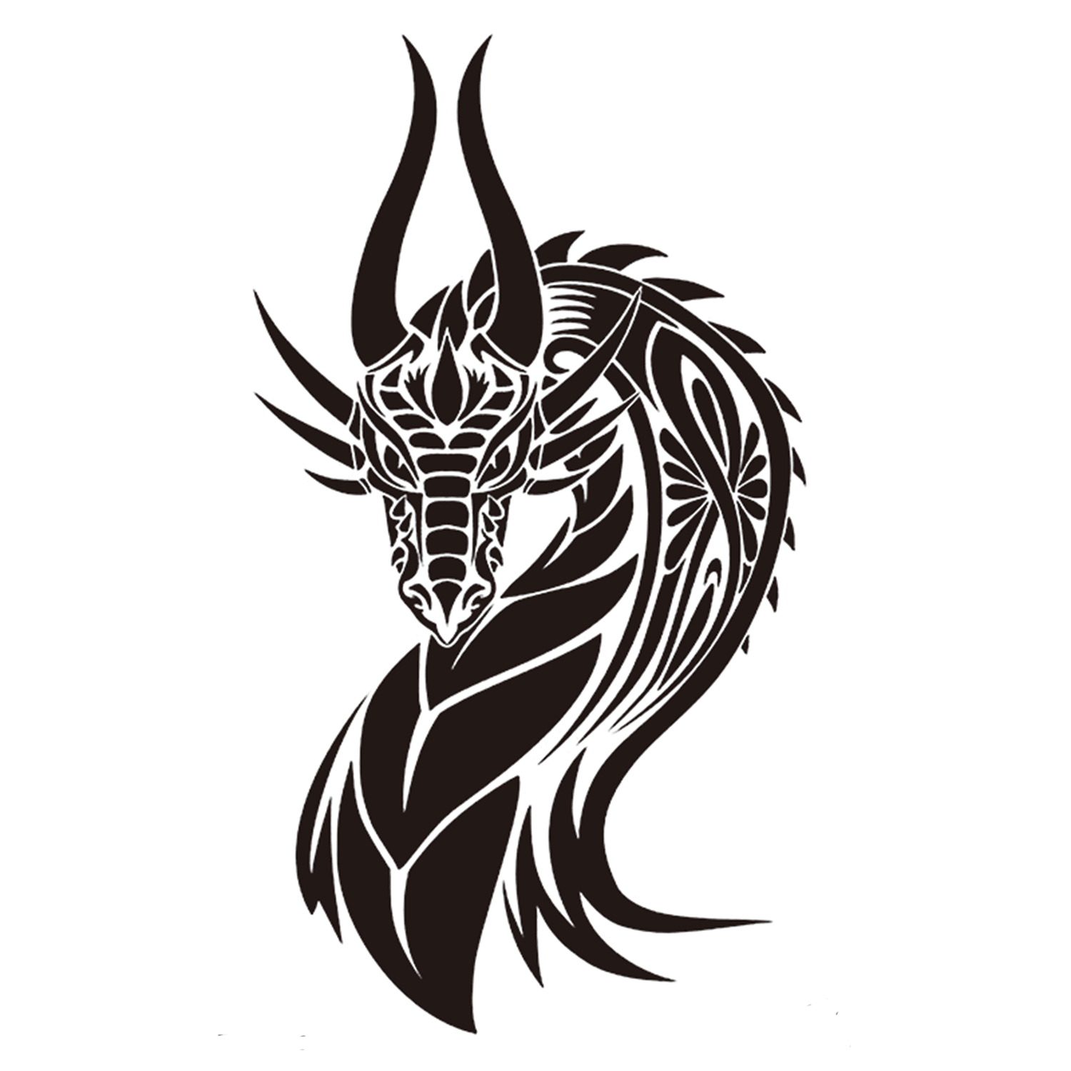 Alien Dragon Half Sleeve Temporary Tattoo - StiCool